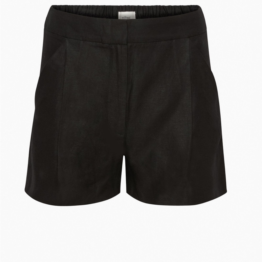Wilfred Black Tailored High-Rise Shorts